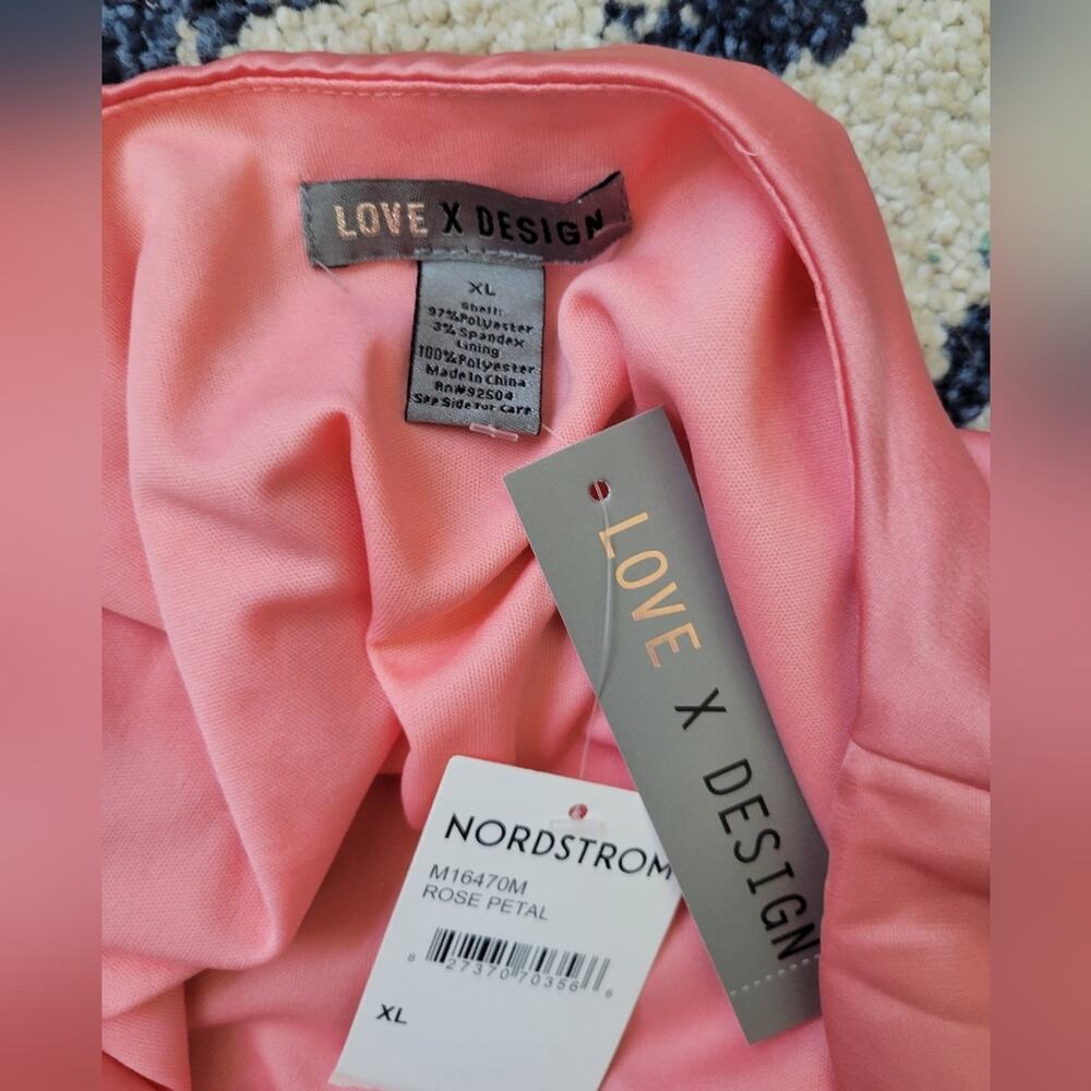 Love X Design Rose Petal Sleeveless Wrap Dress Ruffle Hem NWT - Picture 5 of 6